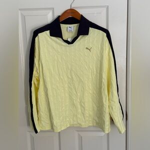 Puma Long Sleeve Polo Soccer inspired jersey